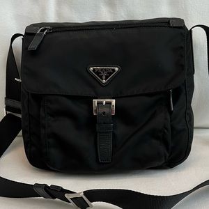 Prada Nylon Crossbody Messenger Bag